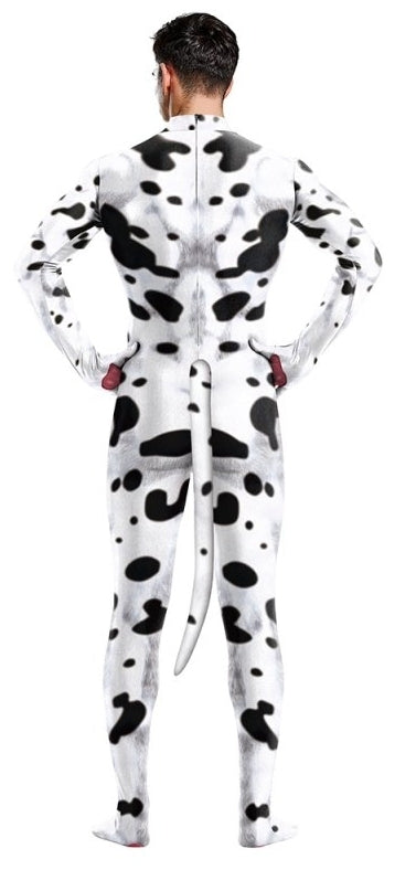 Combinaison Cosplay Chien Dalmatien Noir-Blanc