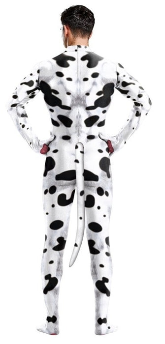 Combinaison Cosplay Chien Dalmatien Noir-Blanc