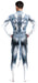Combinaison Cosplay Chien Husky Bleu-Gris