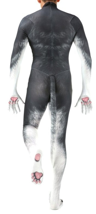 Combinaison Cosplay Chien Husky Gris
