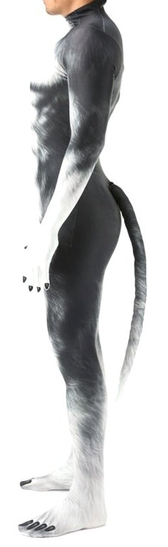 Combinaison Cosplay Chien Husky Gris