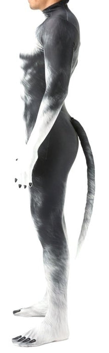 Combinaison Cosplay Chien Husky Gris