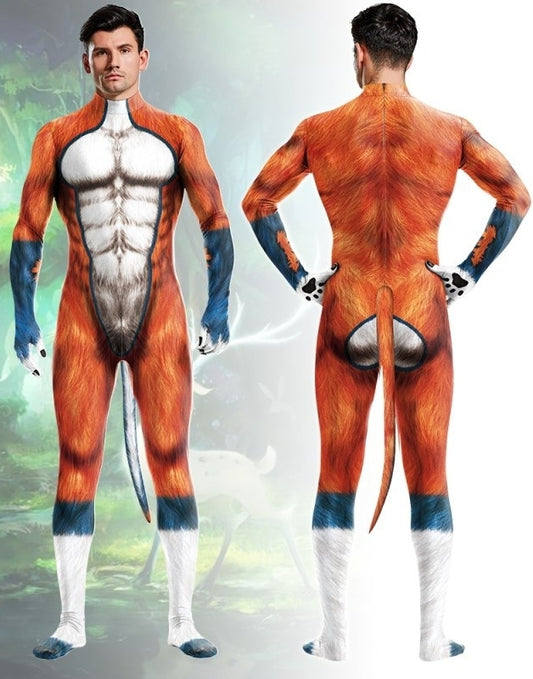 Combinaison Cosplay Chien Wild Dog Orange