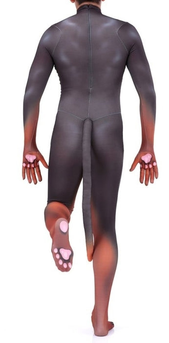 Combinaison Cosplay Doberman Noire et Feu