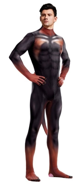 Combinaison Cosplay Doberman Noire et Feu