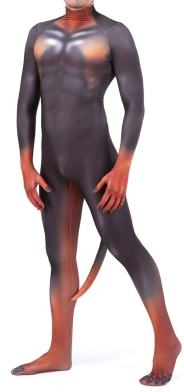 Combinaison Cosplay Doberman Noire et Feu