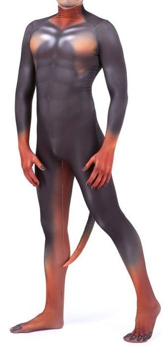 Combinaison Cosplay Doberman Noire et Feu