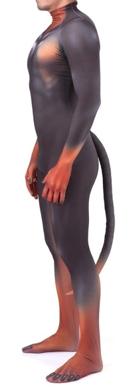 Combinaison Cosplay Doberman Noire et Feu