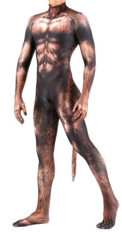 Combinaison Cosplay Loup-Garou Werewolf Marron