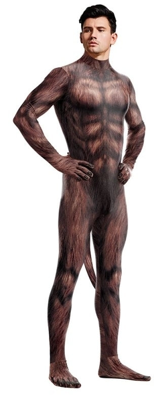 Combinaison Cosplay Loup-Garou Werewolf Marron