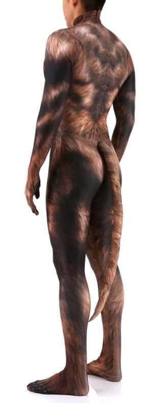 Combinaison Cosplay Loup-Garou Werewolf Marron