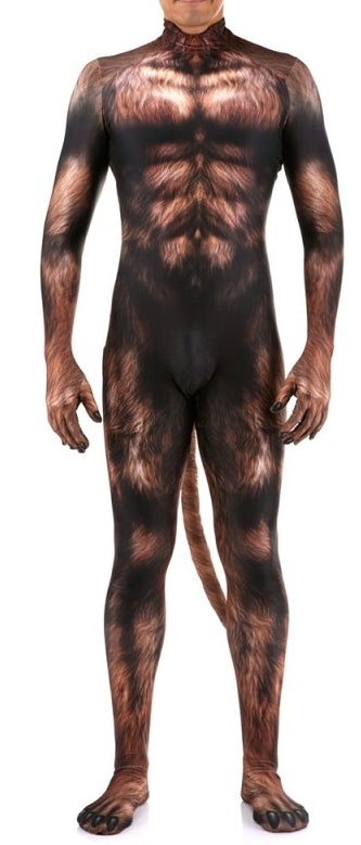 Combinaison Cosplay Loup-Garou Werewolf Marron