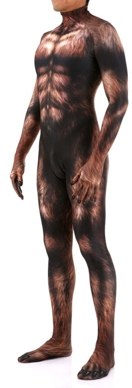Combinaison Cosplay Loup-Garou Werewolf Marron