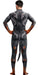 Combinaison Cosplay Loup sexy Wolf Man Noir-Feu
