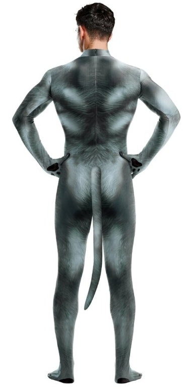 Combinaison Cosplay Loup Wolf Gris