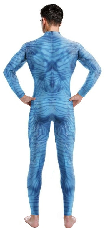 Combinaison Cosplay Sous les mers Fish Bleue