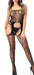 Combinaison Floral Suspender Noire
