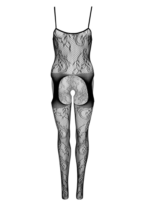 Combinaison Floral Suspender Noire