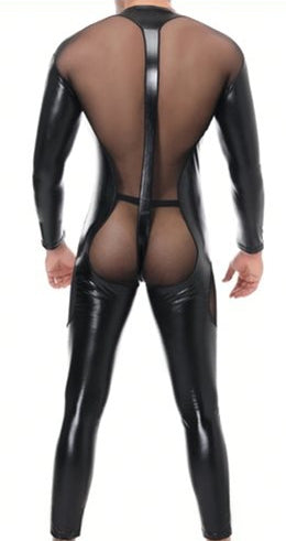 Combinaison intégrale Tulle et Fetish Noire