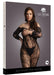 Combinaison ouverte Grande Taille LACE SLEEVED - Noir