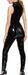 Combinaison Vinyl Overall Zip V Noire
