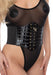 Corset À Lacets Croco Cinchery Noir