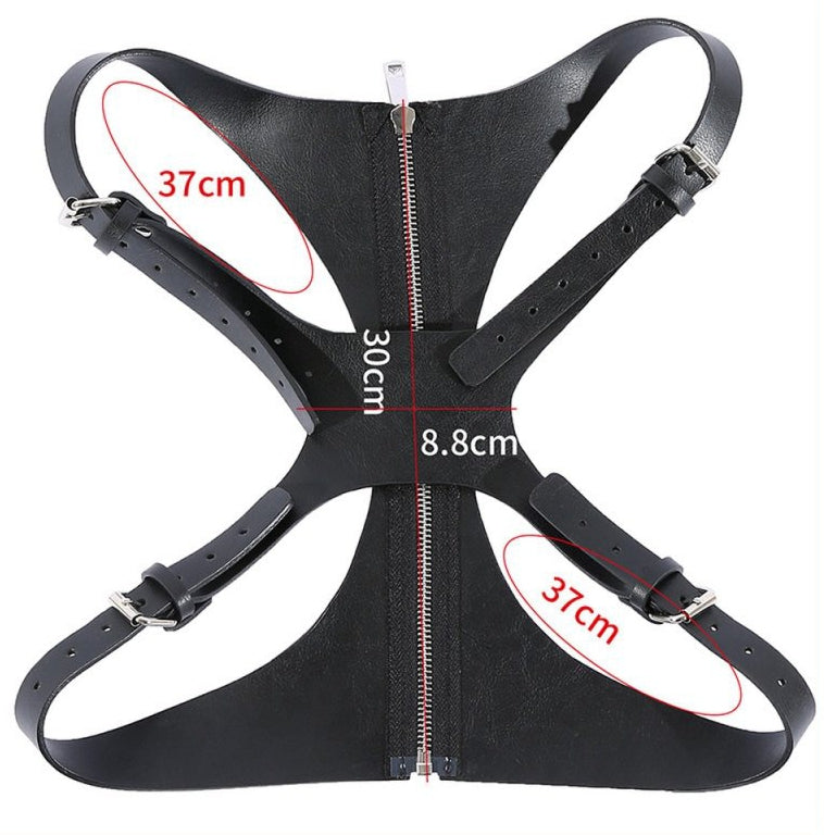 Corset SM Vinyle Noir
