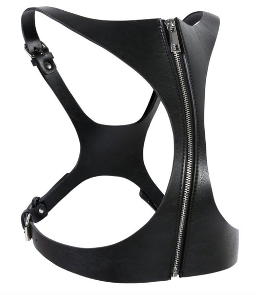 Corset SM Vinyle Noir