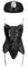Costume de Policière sexy Police S/M Noir