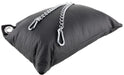 Coussin en cuir 23 x 32cm Chaînes Noir
