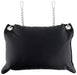 Coussin en cuir 23 x 32cm Chaînes Noir