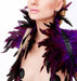 Couvre-Épaules Plumes Violet