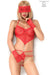 Tenue érotique Baby Deliciosa Rouge