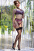 Ensemble Florissa 4 pièces Noir-Rose