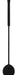 Cravache Black Heart 44cm Noir