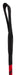Cravache cuir et nylon Neon Stick 72cm Noir-Rouge