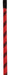 Cravache cuir et nylon Neon Stick 72cm Noir-Rouge