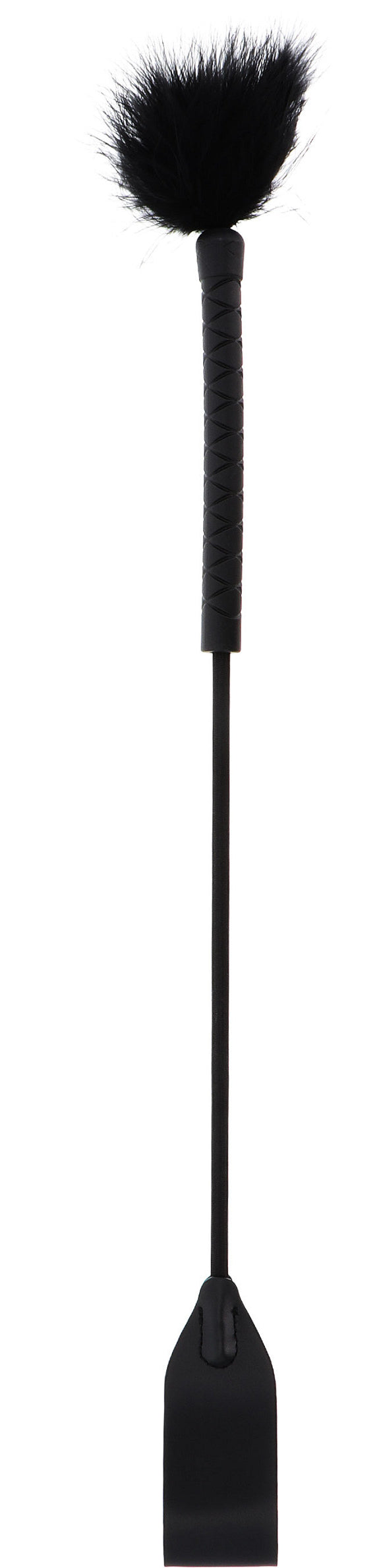 Cravache et Plumeau Tick Whip 56cm Noir