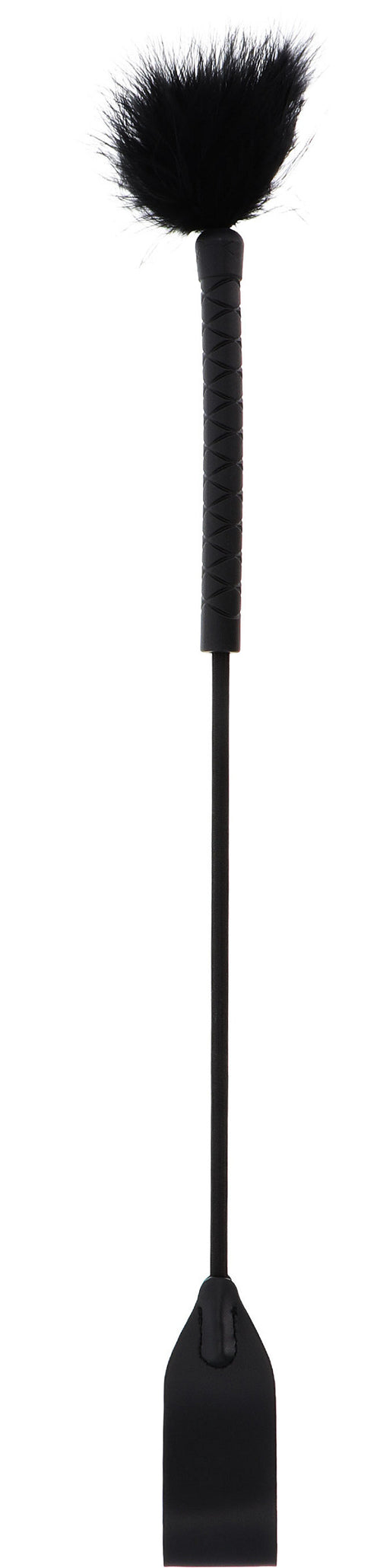 Cravache et Plumeau Tick Whip 56cm Noir