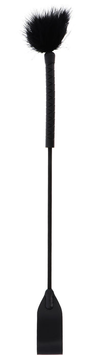 Cravache et Plumeau Tick Whip 56cm Noir