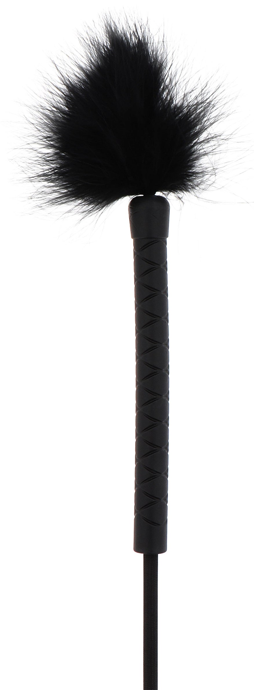 Cravache et Plumeau Tick Whip 56cm Noir