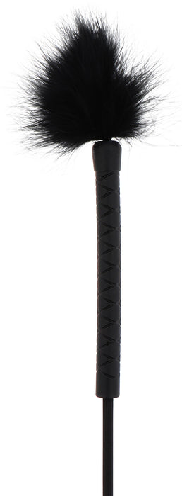 Cravache et Plumeau Tick Whip 56cm Noir