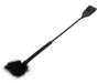 Cravache et Plumeau Tick Whip 56cm Noir