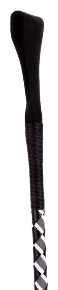Cravache Nub Neon 72cm Noir-Blanc