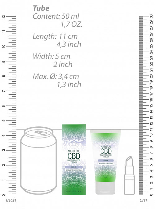 Crème de masturbation Natural CBD 50ml