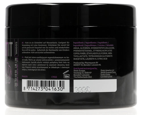 Crème relaxante Anal Relaxer 500 ml - Pot noir