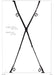 Croix de bondage pour porte Blackcross Noire
