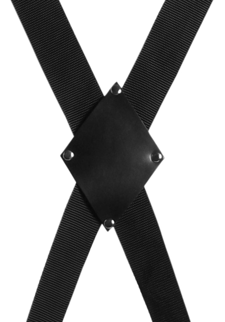 Croix de bondage pour porte Blackcross Noire