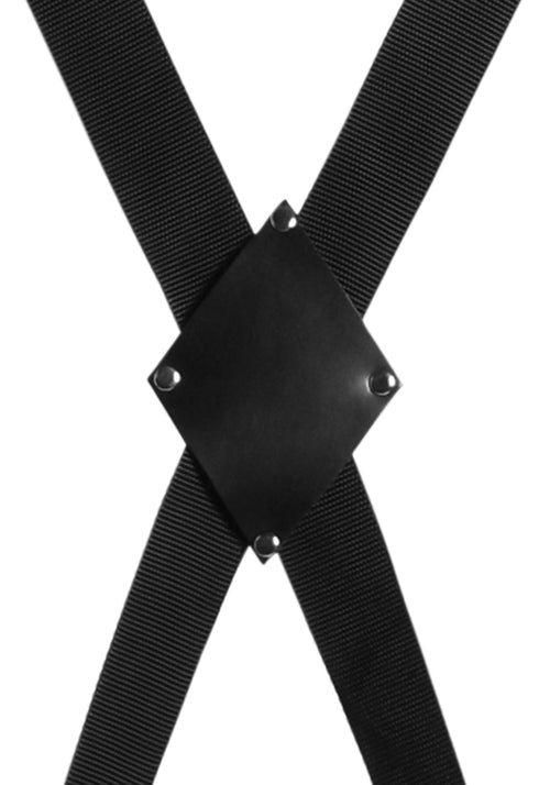Croix de bondage pour porte Blackcross Noire