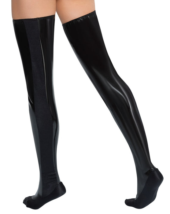 Cuissardes Vinyl Bed Boots Noire